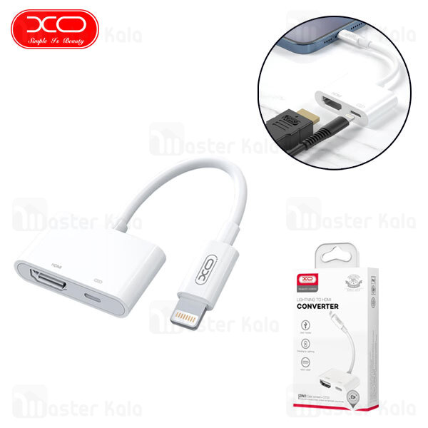 تبدیل لایتنینگ اتصال همزمان شارژر و HDMI ایکس او XO HUB005