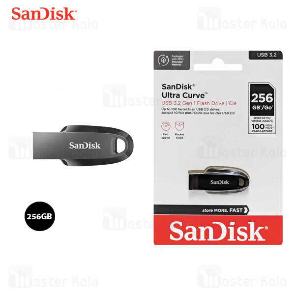 فلش مموری 256 گیگابایت سن دیسک SanDisk Ultra Curve USB 3.2 Gen 1 SDCZ550