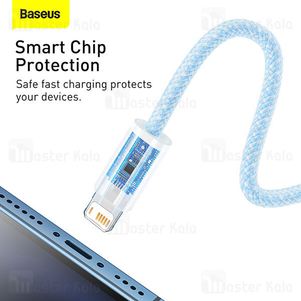 کابل لایتنینگ فست شارژ بیسوس Baseus Dynamic Series Cable CALD000402 طول 1 متر توان 2.4 آمپر