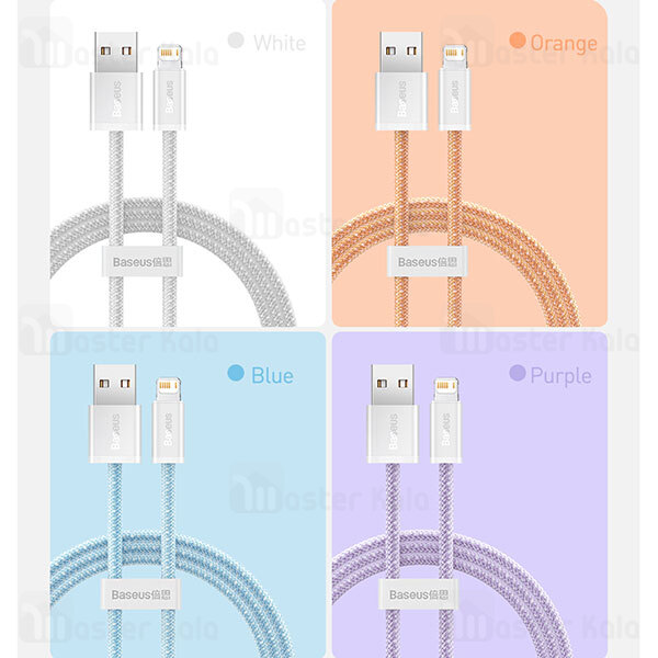 کابل لایتنینگ فست شارژ بیسوس Baseus Dynamic Series Cable CALD000402 طول 1 متر توان 2.4 آمپر