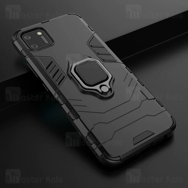 گارد ضد ضربه انگشتی ریلمی Realme C11 2021 Black Panther KEYSION ShockProof Armor Ring