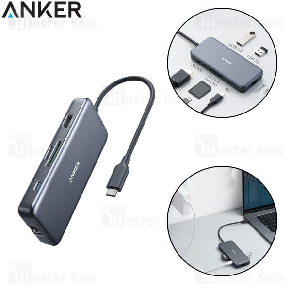 هاب 7 پورت انکر Anker PowerExpand Plus 7 IN 1 USB-C HUB