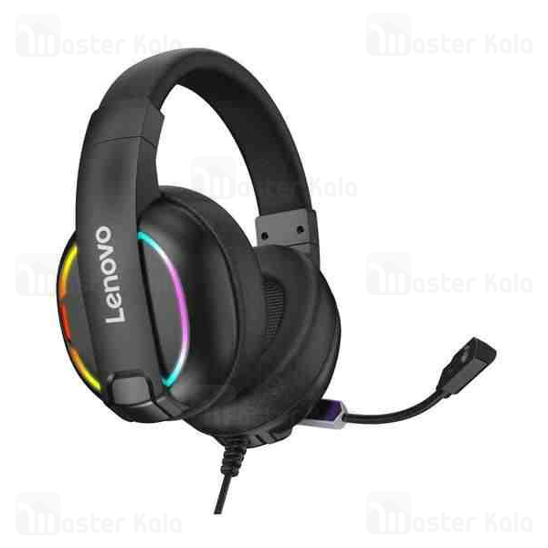 هدفون سیمی گیمینگ لنوو Lenovo HU75 Color LED Adjustable Gaming Headset