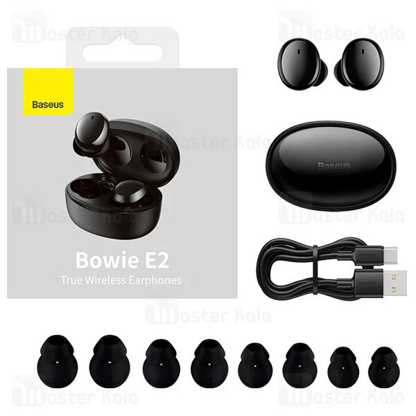 هندزفری بلوتوث دوگوش بیسوس Baseus E2 Bowie True Wireless Earphones NGTW090001