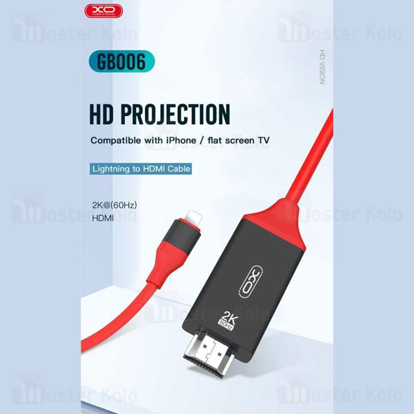 کابل HDMI به لایتنینگ ایکس او XO GB006 طول 1.8 متر