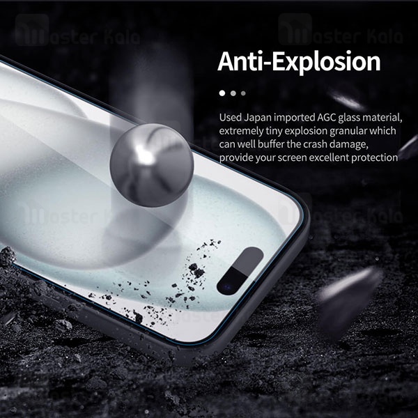 محافظ صفحه شیشه ای نیلکین آیفون Apple iPhone 15 Nillkin H+ Pro