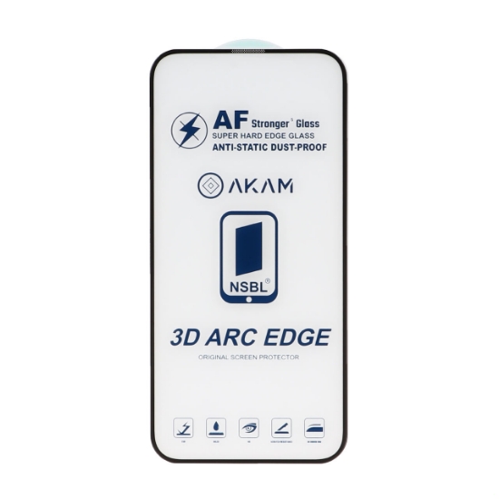 گلس گوشی اورجینال Full Cover ESD - AKAM برای Iphone 13 / 13 Pro / 14