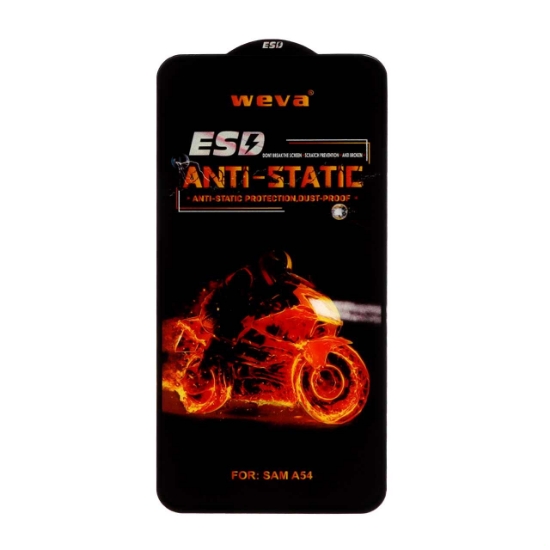 گلس گوشی Full Cover ESD Anti Satic - Weva برای Samsung A54 / S23 FE