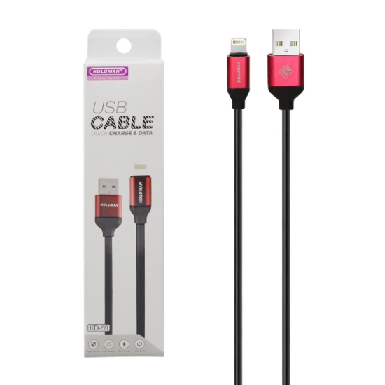 کابل تبدیل USB به Lightning کلومن مدل KD-59 طول 1 متر