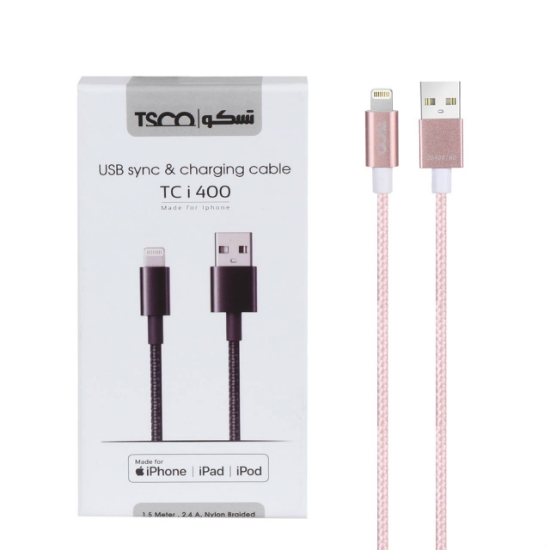 کابل تبدیل USB به لایتنینگ تسکو مدل TC-i400