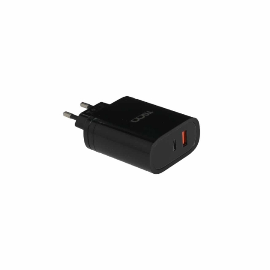 شارژر دیواری 38 وات فست شارژ PD و دوپورت تسکو مدل TTC66 به همراه کابل تبدیل USB-C