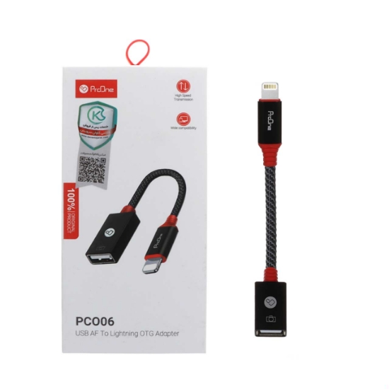 تبدیل micro USB به لایتنینگ مدل PC006