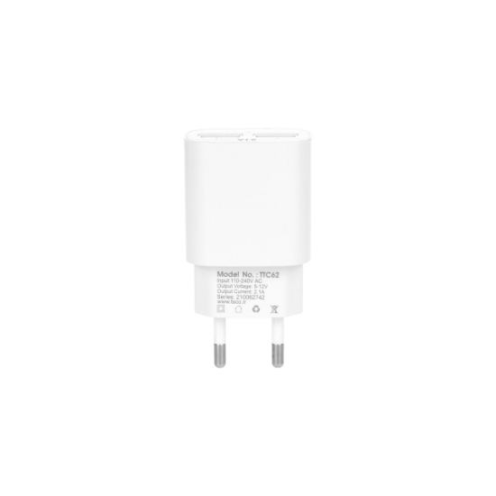 شارژر دیواری دوپورت تسکو مدل TTC62 به همراه کابل شارژ Micro-USB