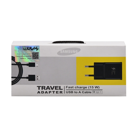 شارژر دیواری فست شارژ سامسونگ مدل EP-TA200 همراه کابل Micro-USB