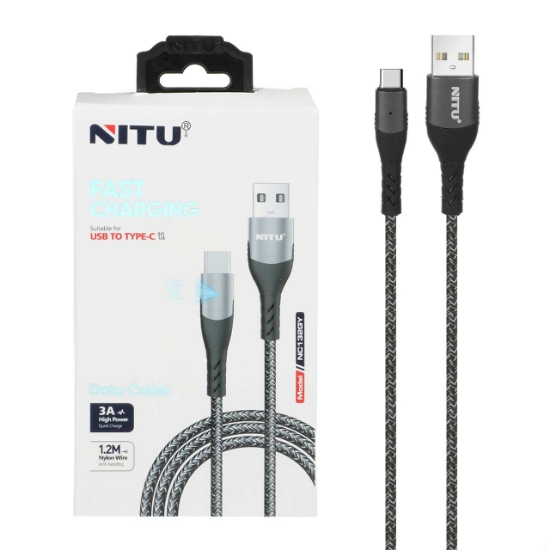 کابل تبدیل USB به USB-C نیتو مدل NC132GY طول 1.2 متر