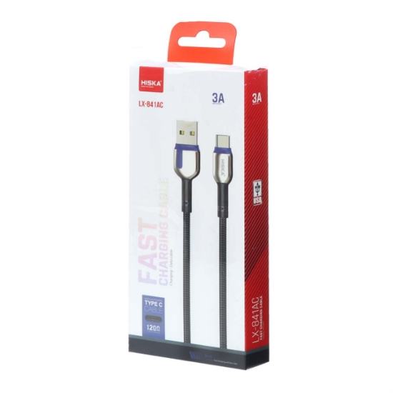 کابل تبدیل USB به USB-C هیسکا مدل LX-841AC طول 1.2 متر