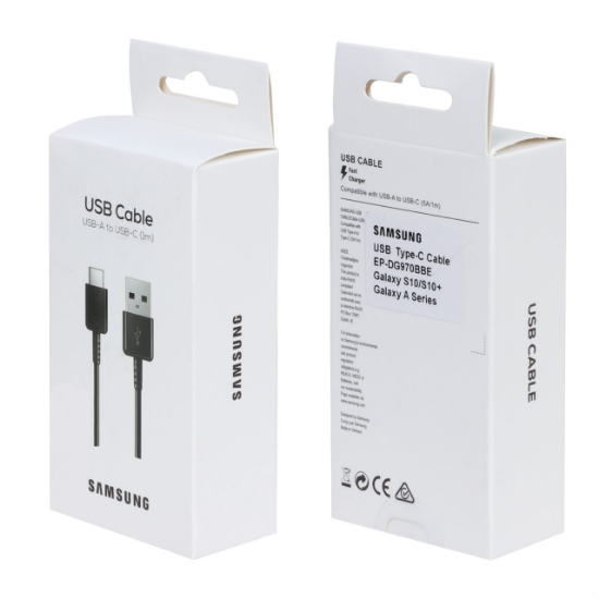 کابل تبدیل USB به USB-C سامسونگ مدل S10 ORG طول 1 متر (پک دار)