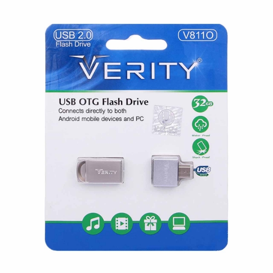 فلش مموری OTG وریتی مدل V811O USB2.0 ظرفیت 32 گیگابایت