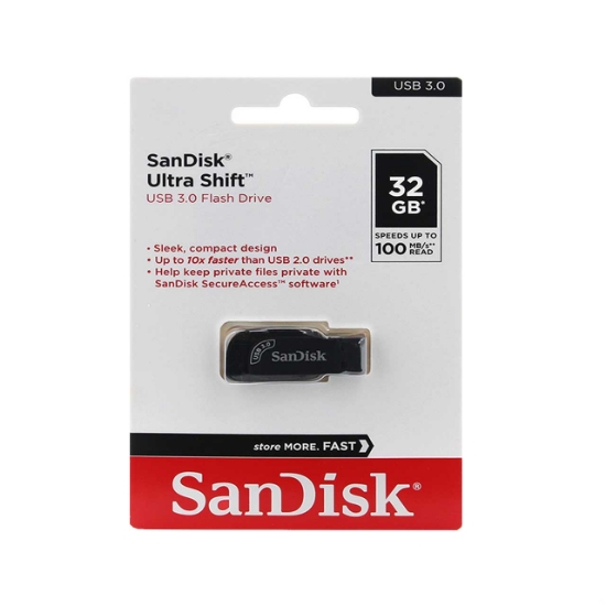 فلش مموری سن دیسک مدل Ultra Shift USB3.0 ظرفیت 32 گیگابایت