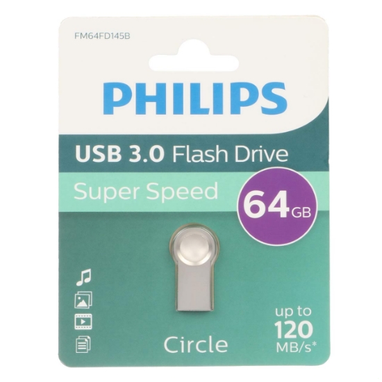 فلش مموری فیلیپس مدل CirCle FM64FD145B USB 3.0 ظرفیت 64 گیگابایت