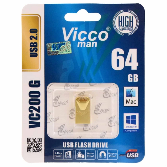 فلش مموری ویکومن مدل USB2.0 VC200 G ظرفیت 64 گیگابایت