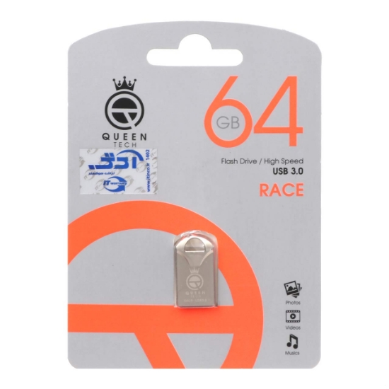 فلش مموری کوئین تک مدل Race USB3.0 ظرفیت 64 گیگابایت