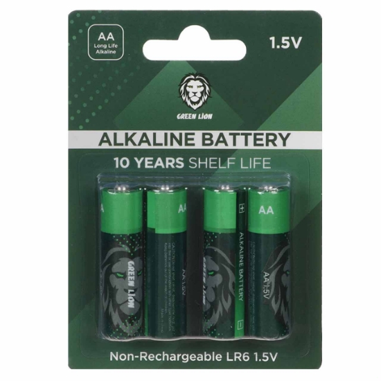 باتری قلمی گرین لاین-AA مدل Alkaline LR6 بسته 4 عددی