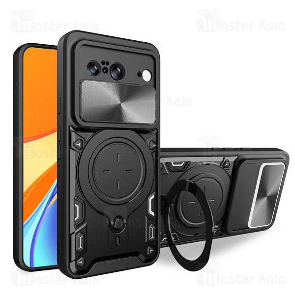 قاب ضد ضربه مگنتی گوگل Google Pixel 8 Magnetic Support Case دارای محافظ دوربین